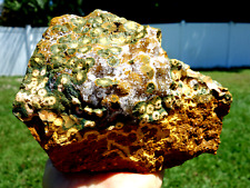 XXL Natural OCEAN JASPER with Sparkling Quartz Crystals NEW OLD STOCK For Sale picture