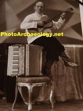 Antique Karl Bohmer Accordeon-Guitarre-Piano Musician Portrait by W. Fleisher picture