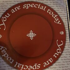 Waechtersbach Plate, You Are Special Today Red Plate picture