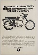 1969 Print Ad BMW Motorcycles Bavarian Motor Works Sportiest picture