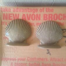 Vintage - Brass Clam Shells Bookends picture