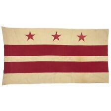 Vintage Cotton Sewn Flag Washington DC Cloth USA American Capital Columbia picture