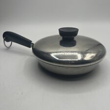 VINTAGE REVERE WARE 1801 COPPER BOTTOM 6 INCH SKILLET WITH LID picture