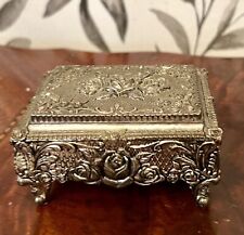 Vintage Silver Plated Jewelry/trinket Box picture