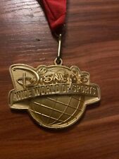 Disney's Wide World Of Sports Gold Medal with Lanyards. Unmarked picture