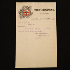 Pabst Brewing 1899 Letterhead Kansas City MO picture