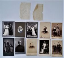 LOT antique 10pc CABINET CARD PHOTOGRAPHS chicago il area WEDDING PORTRAIT  picture