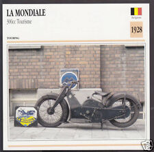 1928 La Mondiale 300cc Tourisme Belgium Bike Motorcycle Photo Spec Info Card picture