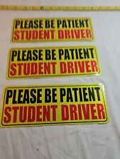 Student Driver Magnet Car Signs - Reflective Vehicle Car Sign (Set of 3) picture
