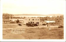 Star Lake Store Star Lake Wisconsin Real Photo Postcard Antique Vehicles A1 picture
