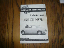 Mechanix Illustrated Tests English Rover - McCahill Tests English Rover picture