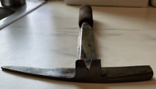 Antique VTG Slater's Slate Roofing Ripping Nail Puller Hammer Tool Stack leather picture