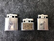 Lot of 3 Vintage Lighters - Ronson Princess Lighter, Ronson Triumph & Longin picture