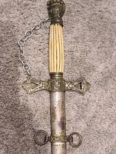Antique 1800's ROMAN KNIGHTS (Brotherhood of the Rosary Cross) Fraternal Sword picture