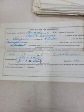 patrons of husbandry application receipt  1910-1920 Lot Of (120) antique picture