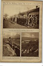 1919 Bulgarian Infantry Lake Doiran Serbian Soldiers WWI World War I Rotogravure picture