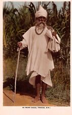 RPPC Trinidad West Indies Sadhu Occultism Shaman Priest Photo Postcard D44 picture