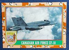1991 TOPPS DESERT STORM #17 CANADIAN AIR FORCE CF-18 (YELLOW DESERT STORM) picture