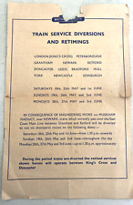 BRITISH RAIL TRAIN SERVICE DIVERSIONS AND RETIMINGS PAMPHLET VINTAGE 1956 picture