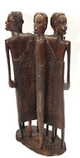 Hand Carved-African Tribal Elders-Wood Sculpture picture