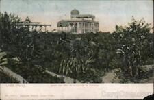 Peru Lima Garden With View of the Race Track Eduardo Polack Postcard Vintage picture