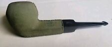 Vintage Longchamp France Green Suede Leather Tobacco Smoking Estate Pipe picture