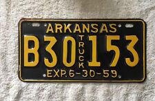 Good Solid Original 1959 Arkansas License Plate picture