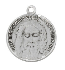 Holy Face of Jesus Catholic Medal With 18 Inch Stainless Steel Religious Chain picture