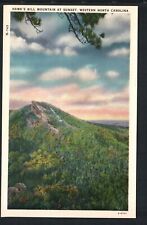LINVILLE GORGE WILDERNESS, NC *  HAWKS BILL MOUNTAIN  * VINTAGE UNPOSTED LINEN  picture