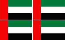 [4x] 2.25× 1.5 United Arab Emirates Flag Stickers Vinyl UAE Flags Car Cup Decals picture