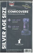 Comic Care Resealable Silver Comic Bags Polypropylene 7-1/8