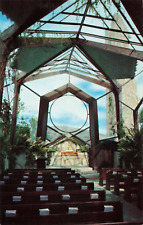 Portuguese Bend CA California, Wayfarers' Chapel, Interior, Vintage Postcard picture