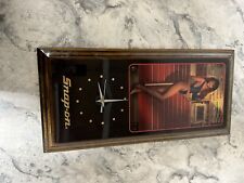 vintage snap on wood wall clock picture