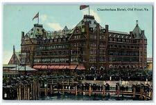 c1910 Chamberlain Hotel Exterior Building Old Point Virginia VA Vintage Postcard picture