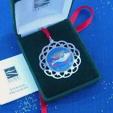 NEW • LUNT 2001 PEACE ON EARTH Sterling Silver Christmas Ornament picture