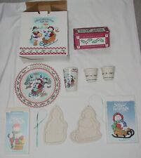 NEW LONGABERGER CHRISTMAS MILK & COOKIES GIFT SET, COOKIE MOLDS, & VOTIVES picture