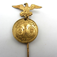 Vintage 1909 Hudson Fulton Celebration New York NY Stick Pin Eagle Coin Prayer picture