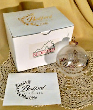 BEDFORD VIRGINIA ORNAMENT 1996 HOME BPO ELKS GOLD ORG BOX CARD ARTHUR'S JEWELRY. picture