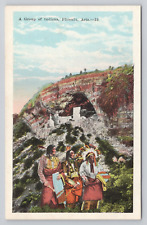 Postcard A Group of Indians Phoenix Arizona picture