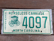 North Carolina horseless carriage license plate 4097 expired 10 years picture