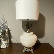 Pearl Iridescent Lamp Opalescent Hollywood Regency Mid Century Vintage Oversize picture