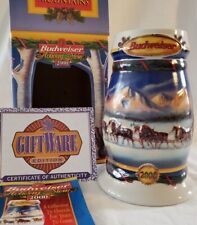 Vintage Budweiser Holiday Stein 2000 Holiday in the Mountains Anheuser Busch NIB picture
