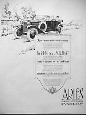 1925 LA 8-10cv ARIÈS PRESS ADVERTISEMENT 24-HOUR ENDURANCE GRAND PRICE  picture