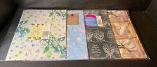 VTG American Greetings Wrapping Paper Gift Wrap Lot (4) NISP Wedding & Shower picture