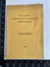 Book St. Louis Mercantile Library Association 100th Annual Report 1945 Meeting picture