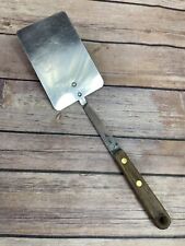 Vintage Robinson Short Wood Handled Spatula Flipper Turner  Made in USA picture