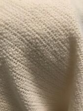 Vintage Natural White Undyed Cotton Woven Bed Blanket: Full / Queen picture