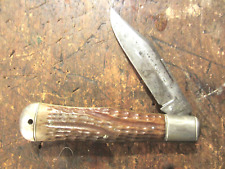 Cattaraugus King Of The Woods Folding Knife - RARE EARLY VERSION - NO #'S / Pat picture