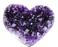 AAA Grade Amethyst Crystal Heart -Amethyst Cluster 1.75 inch Natural Geode picture