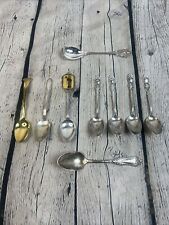 Vintage Souvenir Mini Spoons Collectable Lot of  9 picture